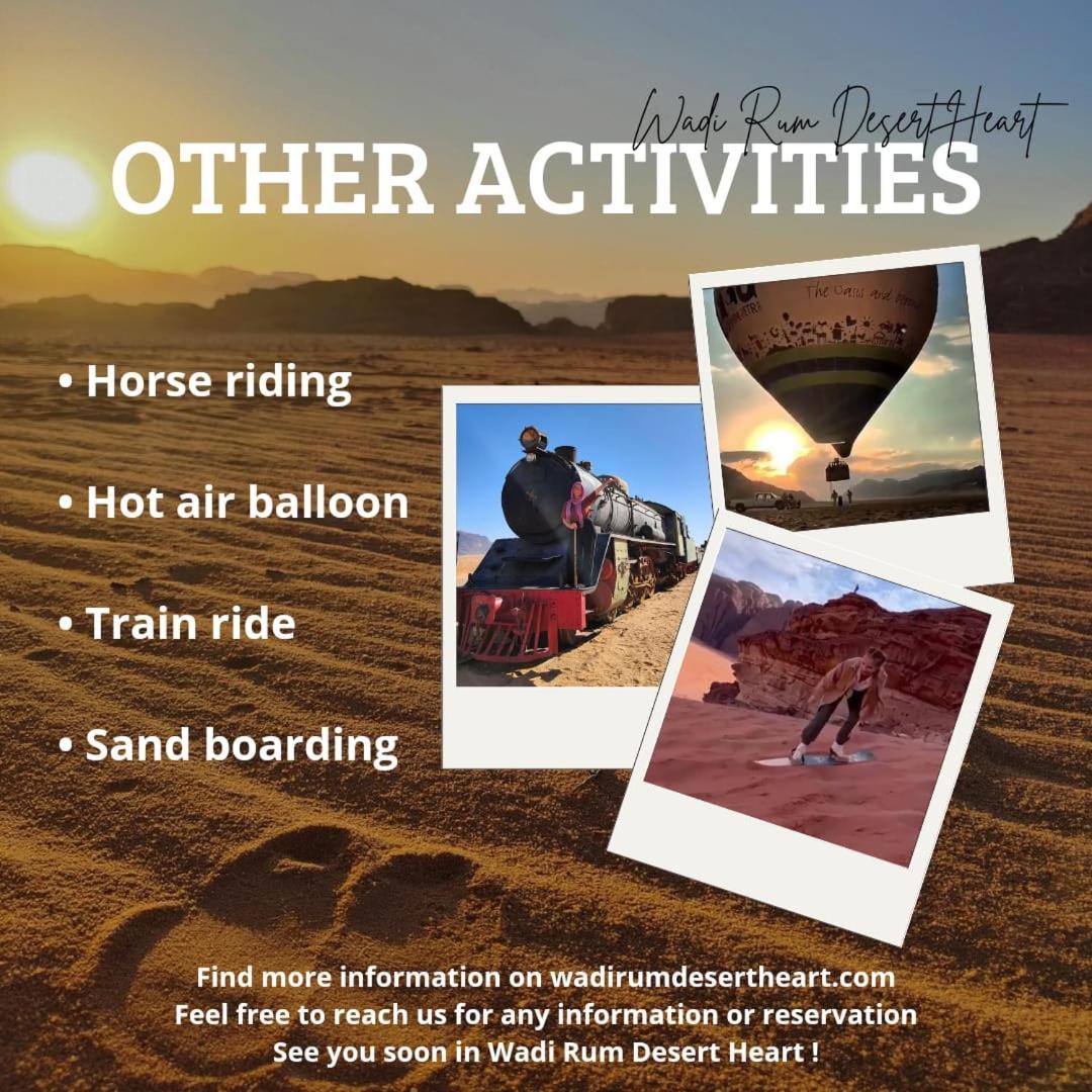 Wadi Rum Desert Heart Camp Eksteriør billede